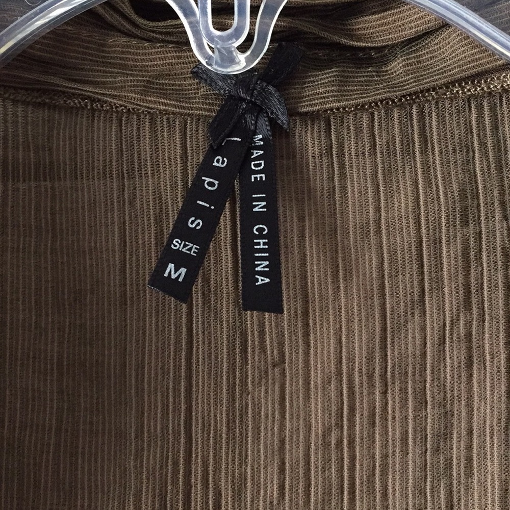 Sheer Ruffled front blouse - Picture 3 of 4